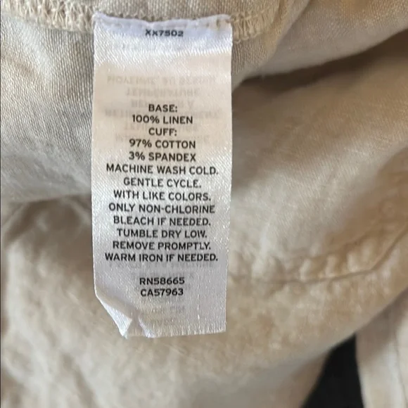 Caslon linen, elastic waist, Jogger Pants size XS - Picture 6 of 8